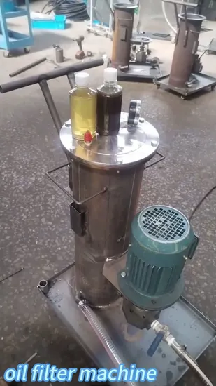 30L 50L Industry Oil Recycling Machine Oil Purifier Machine for Removing Particles